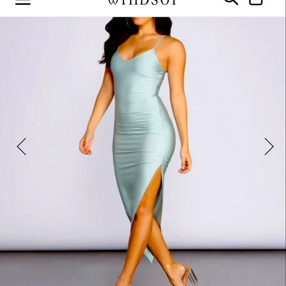 slim fit dress slacks The Veronica Dress in Sage Windsor Brocade 18 / Sage Windsor Brocade